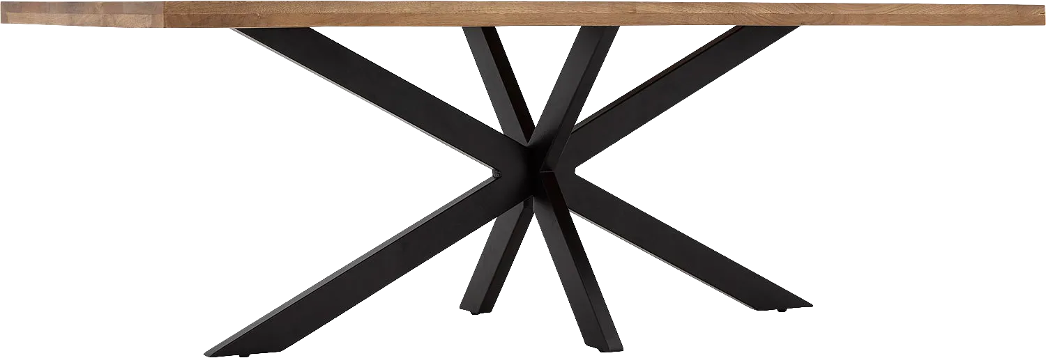 Goossens Basic Lecce Eettafel Mango Bruin - 8243807-goossens-basic-lecce-eettafel-mango-bruin-04
