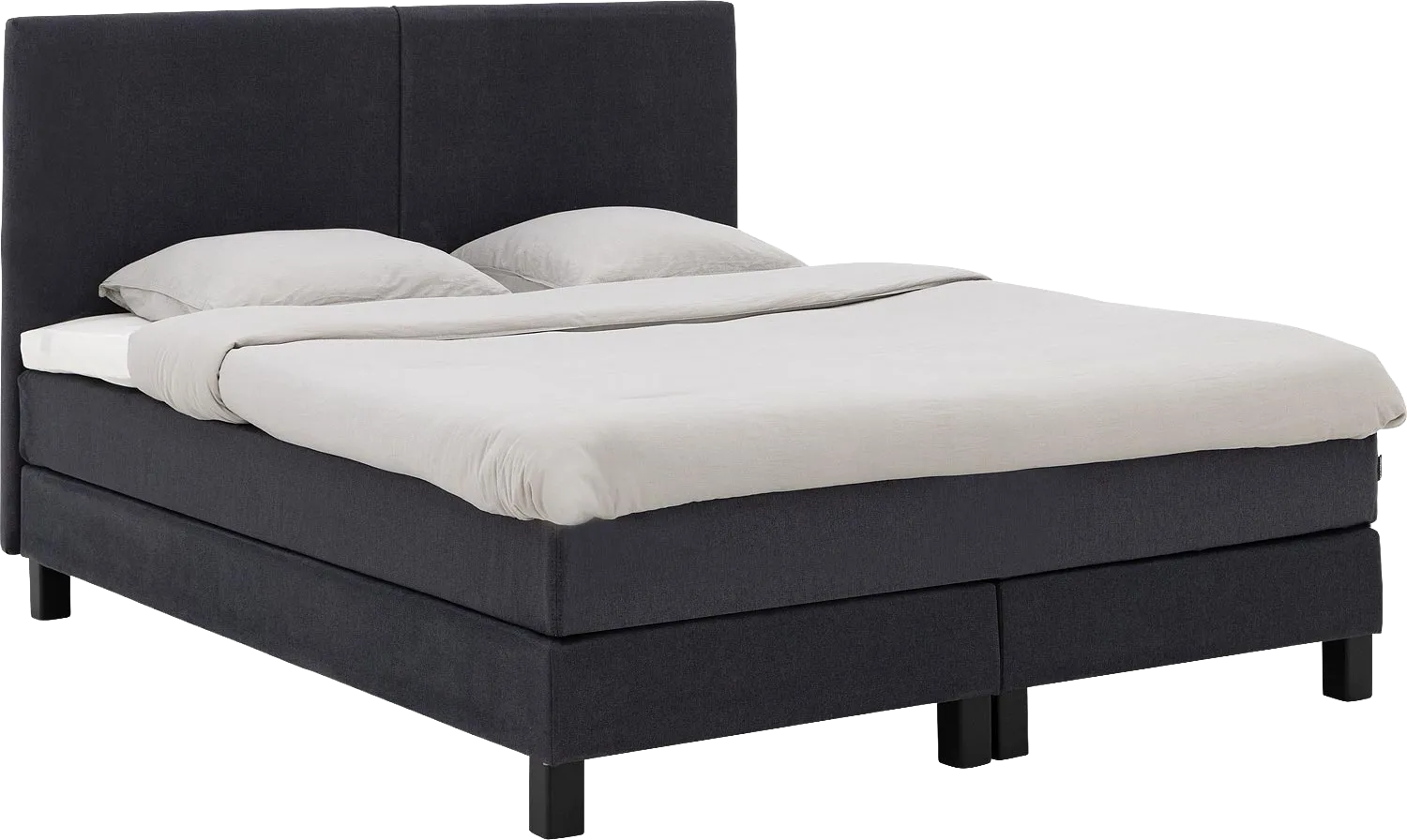 Goossens Boxspring Compleet Gs 180 Compleet, Vlak 160 x 200 cm box (=2x80cmx200cm) 2x matras gestoffeerd pocketvering, 1x matrastopper joy deluxe