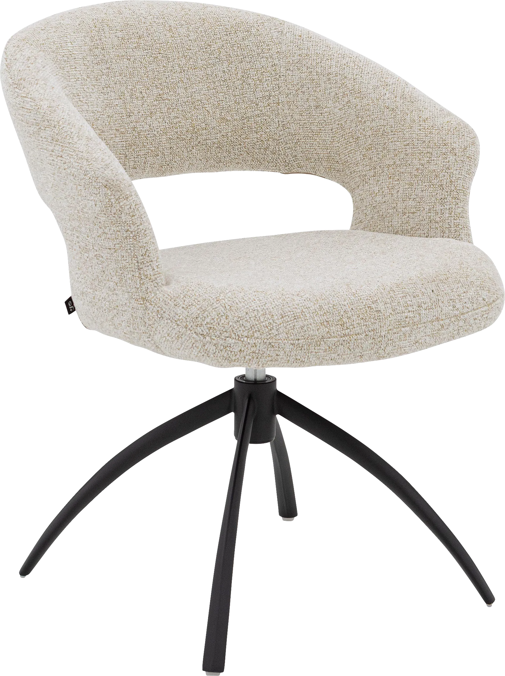 Goossens Sara Eetkamerstoel Stof Beige - 8252182-goossens-sara-eetkamerstoel-stof-beige-01