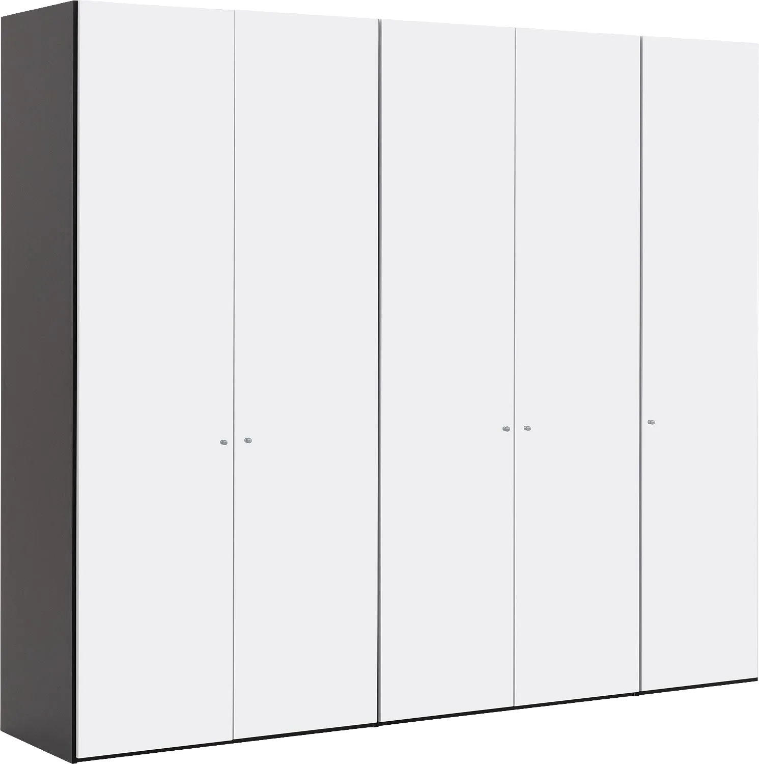 Goossens Kledingkast Easy Storage Ddk, Kledingkast 253 cm breed, 220 cm hoog, 5x draaideur