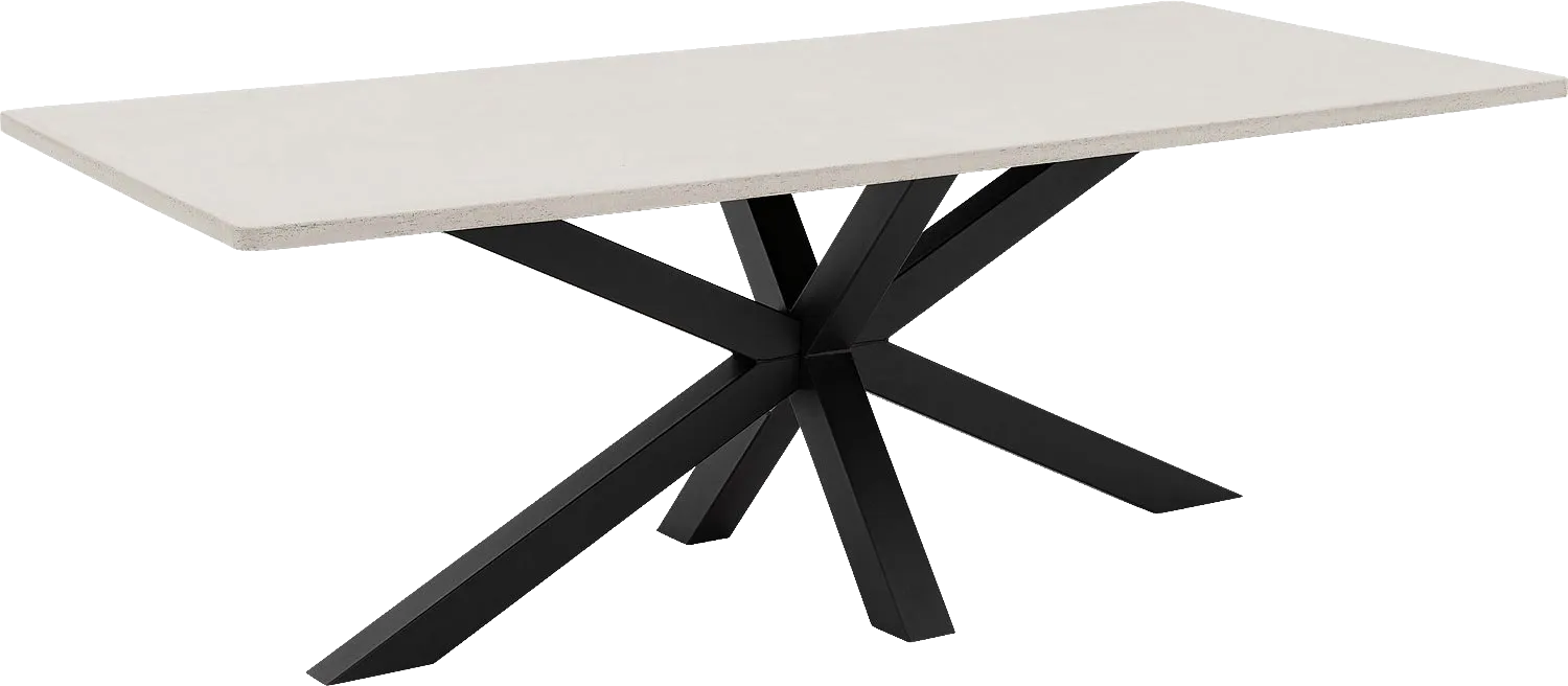Goossens Eettafel Stone, Rechthoekig 220 x 110 cm