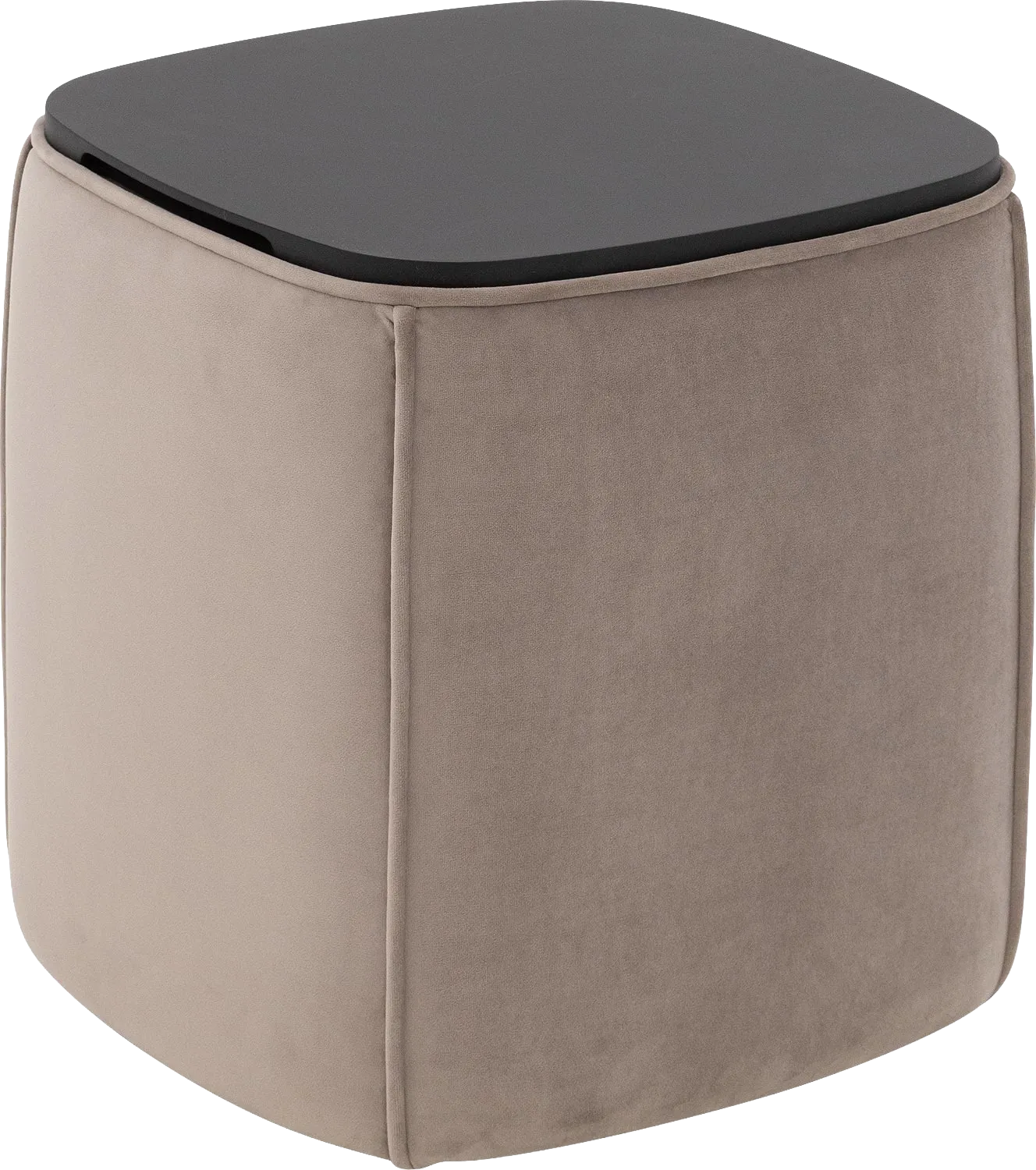 Goossens Nachtkastje Milano, 45 cm b x 45 cm h x 45 cm d met oplegblad hout