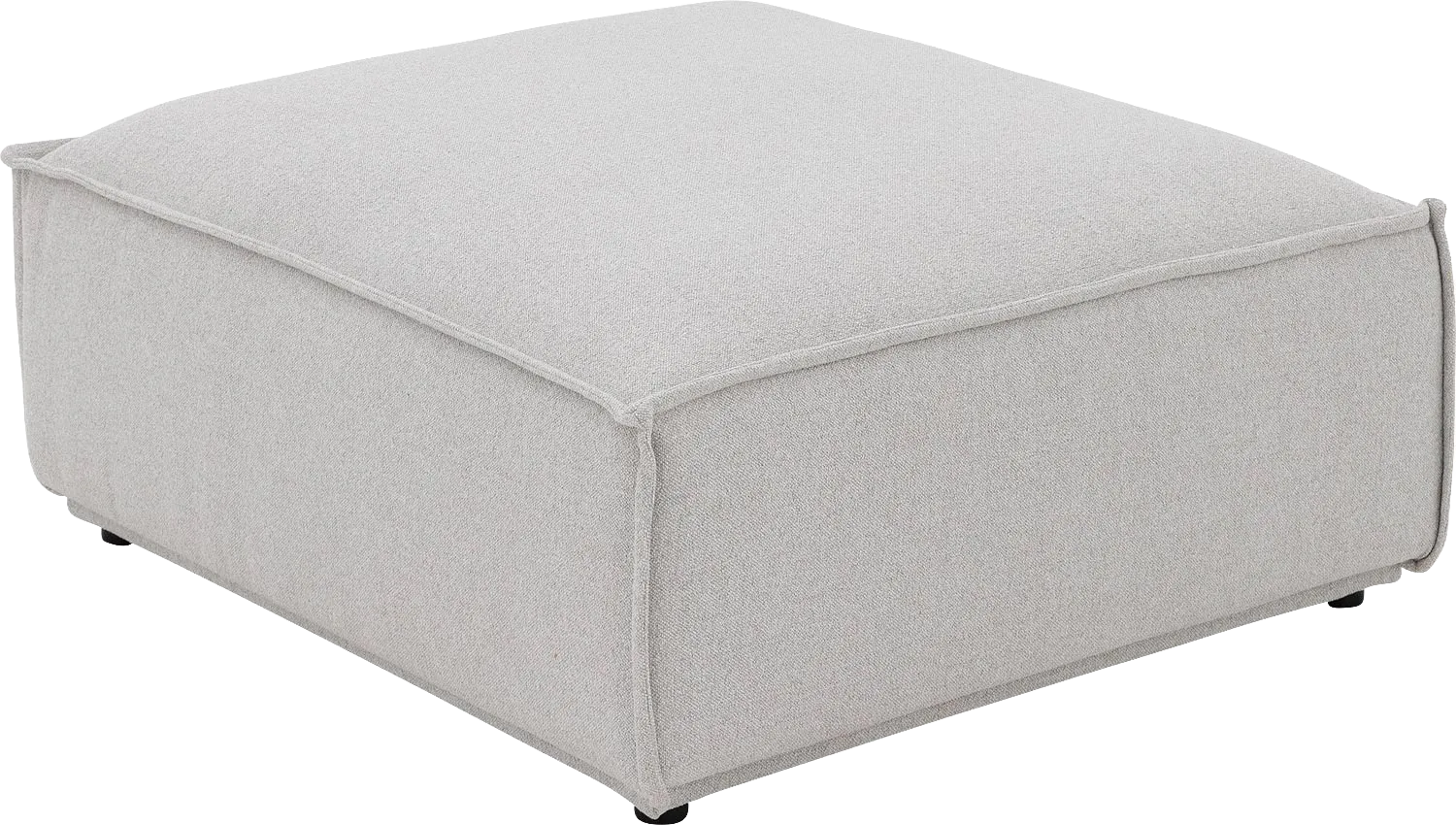 Goossens Excellent Hocker Sens, Hocker 110 x 103 cm met bies