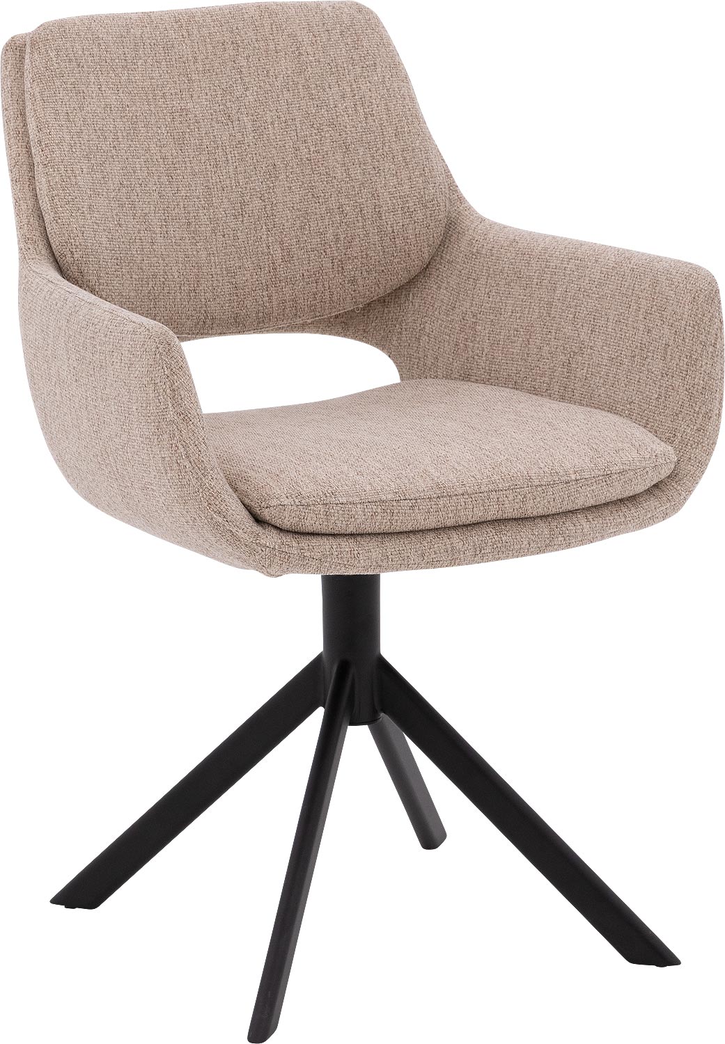 Goossens Daisy Eetkamerstoel Stof Bruin - 8234673-goossens-daisy-eetkamerstoel-stof-bruin-01