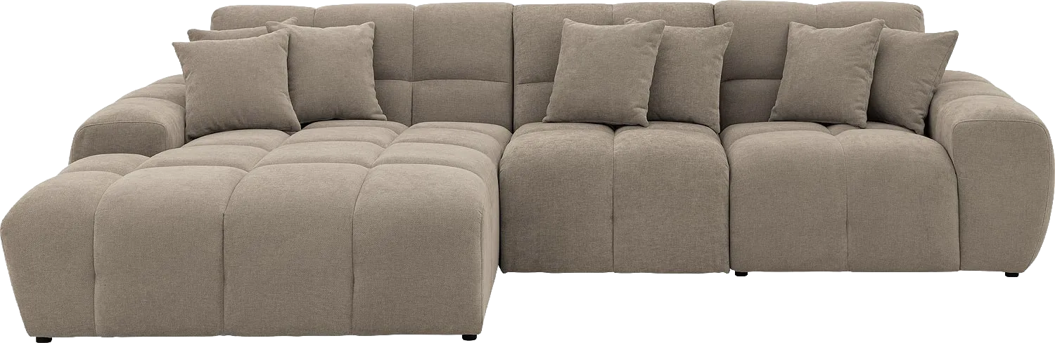 Goossens Excellent Kubus Bank Stof Bruin - 8252714-goossens-excellent-kubus-bank-stof-bruin-01
