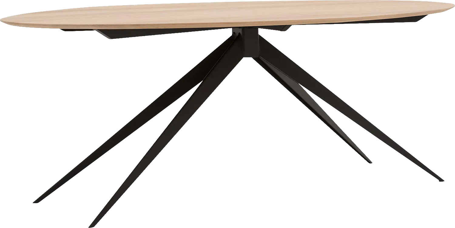 Goossens Excellent Eettafel Uniek, Ovaal 180 x 110 cm