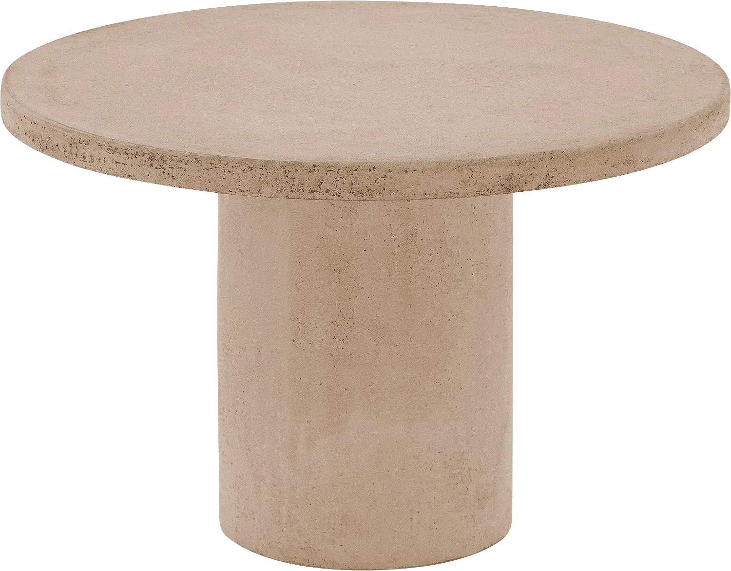 Goossens Salontafel Stone rond, beton grijs, urban industrieel, 50 x 31 x 50 cm