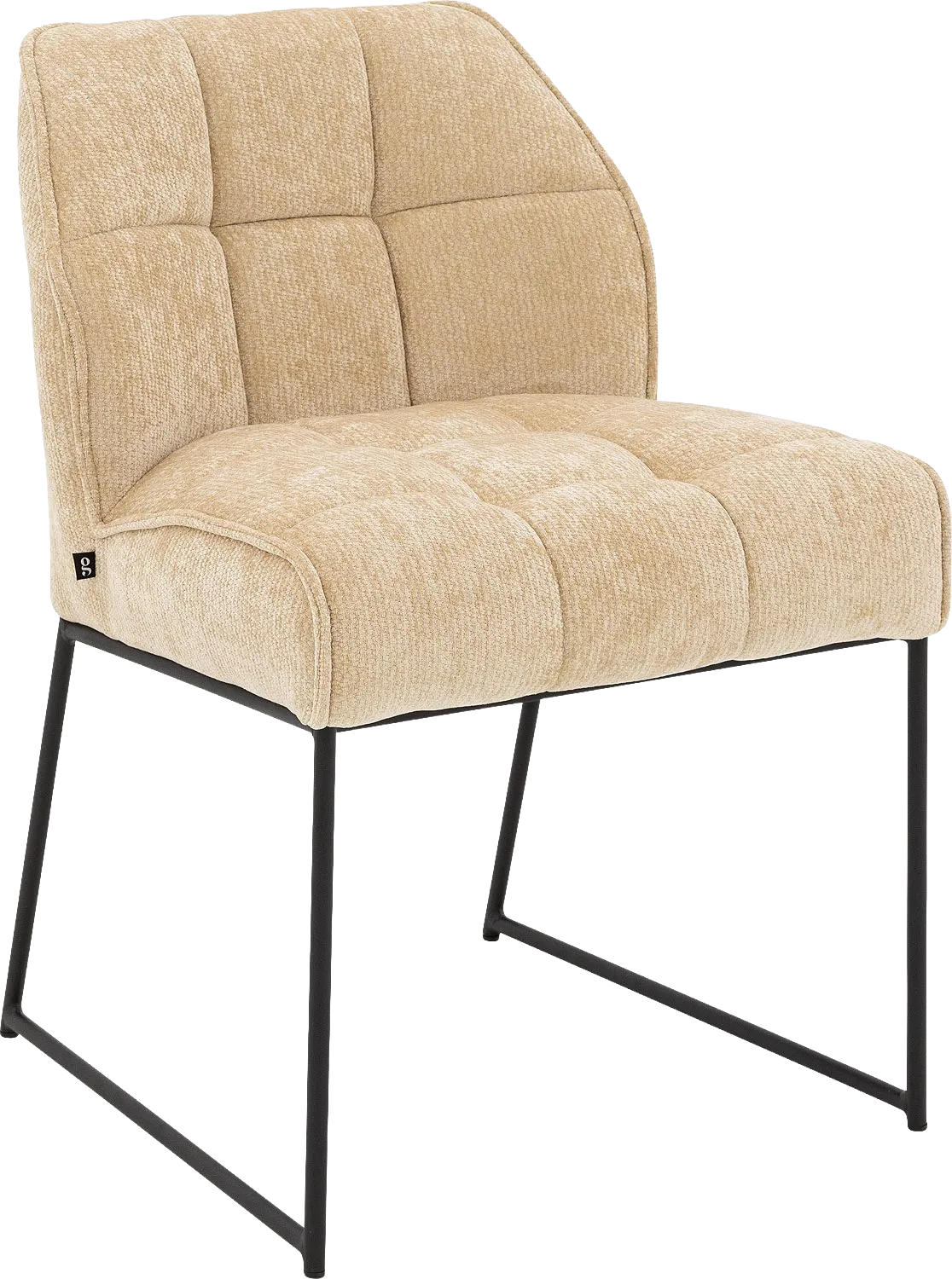 Goossens Ronnie Eetkamerstoel Stof Beige - 8252095-goossens-ronnie-eetkamerstoel-stof-beige-01