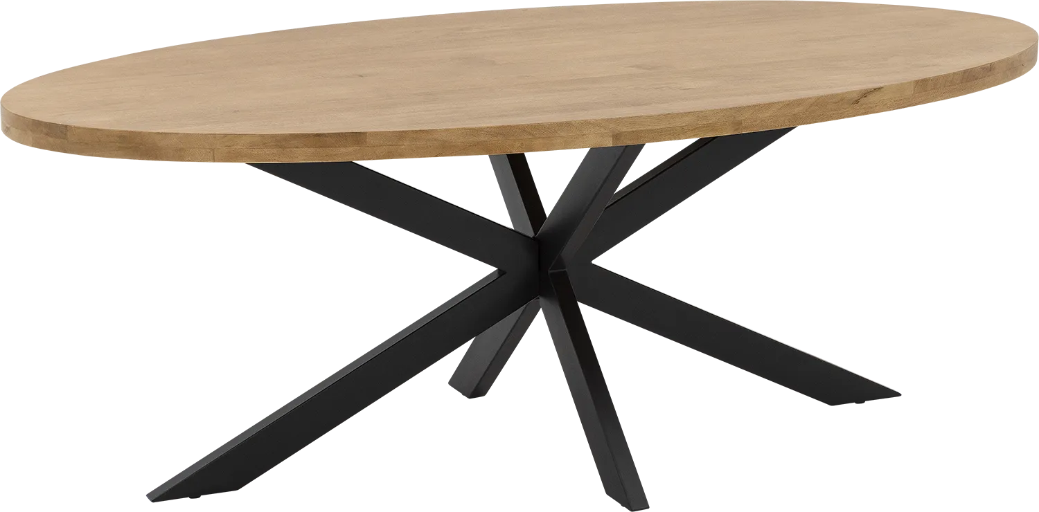 Goossens Basic Lecce Eettafel Mango Bruin - 8260884-goossens-basic-lecce-eettafel-mango-bruin-15