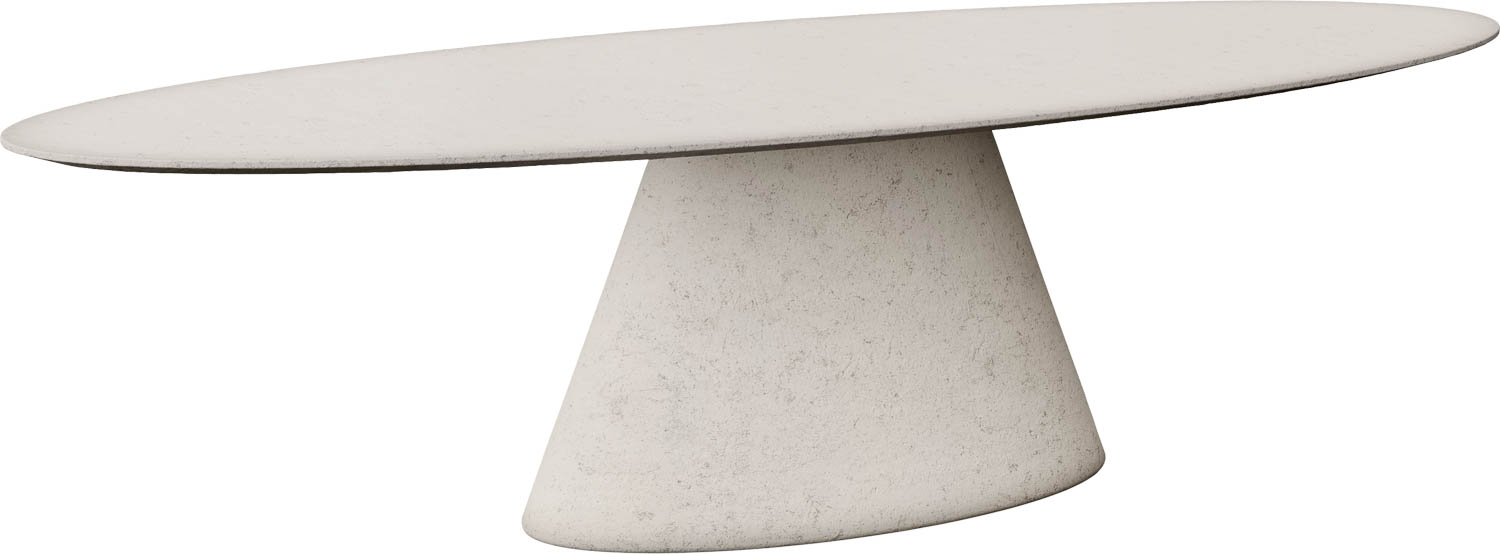 Goossens Eettafel Stone, Ovaal 300 x 120 cm