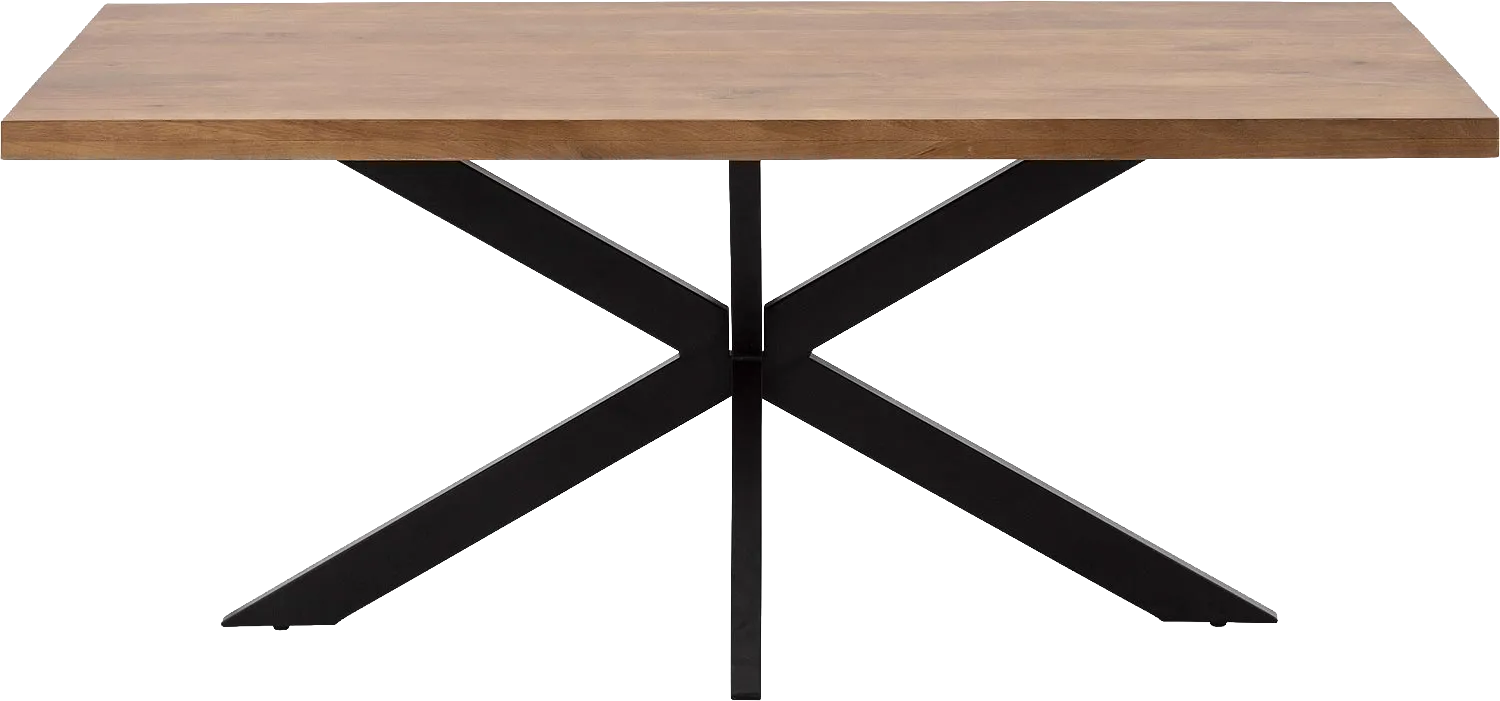 Goossens Basic Lecce Eettafel Mango Bruin - 8243799-goossens-basic-lecce-eettafel-mango-bruin-03