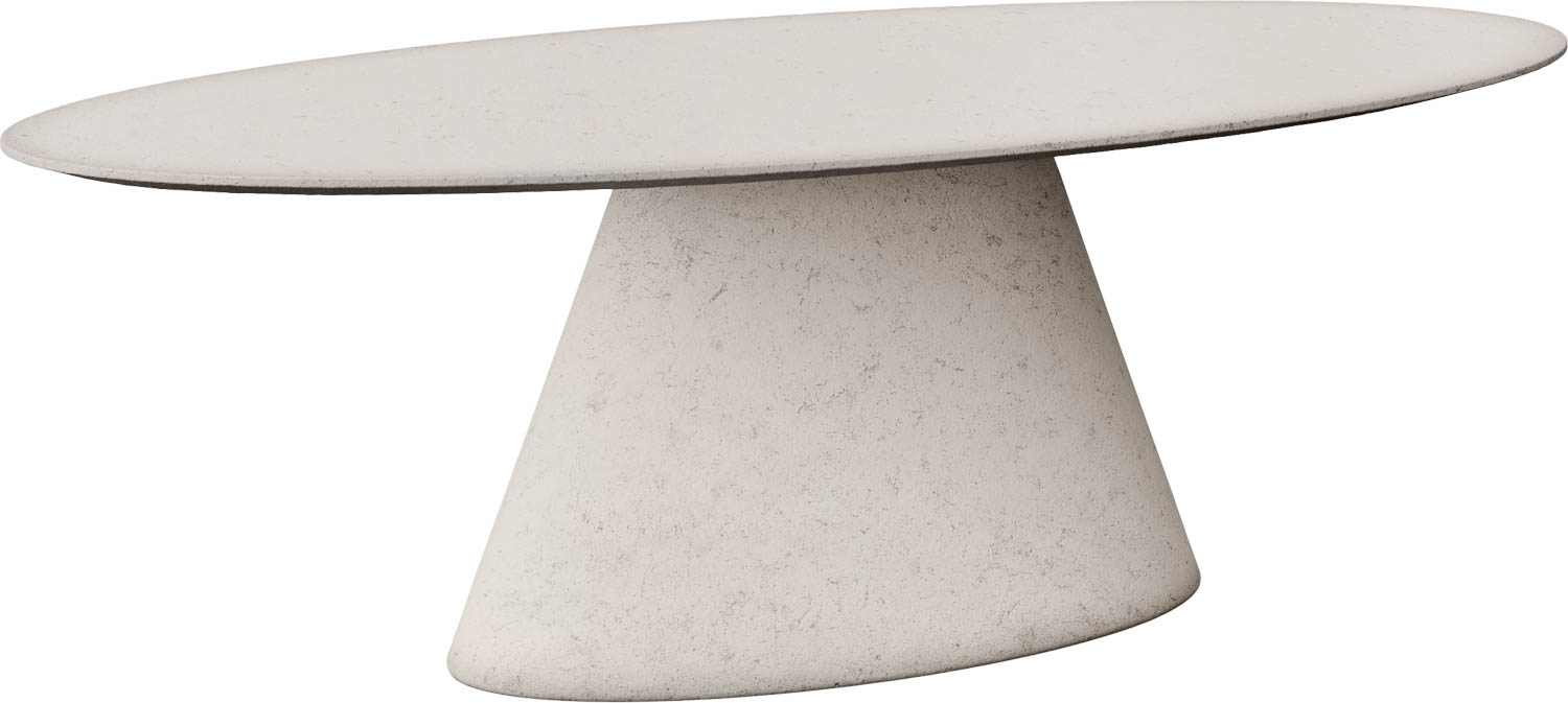 Goossens Eettafel Stone, Ovaal 240 x 120 cm