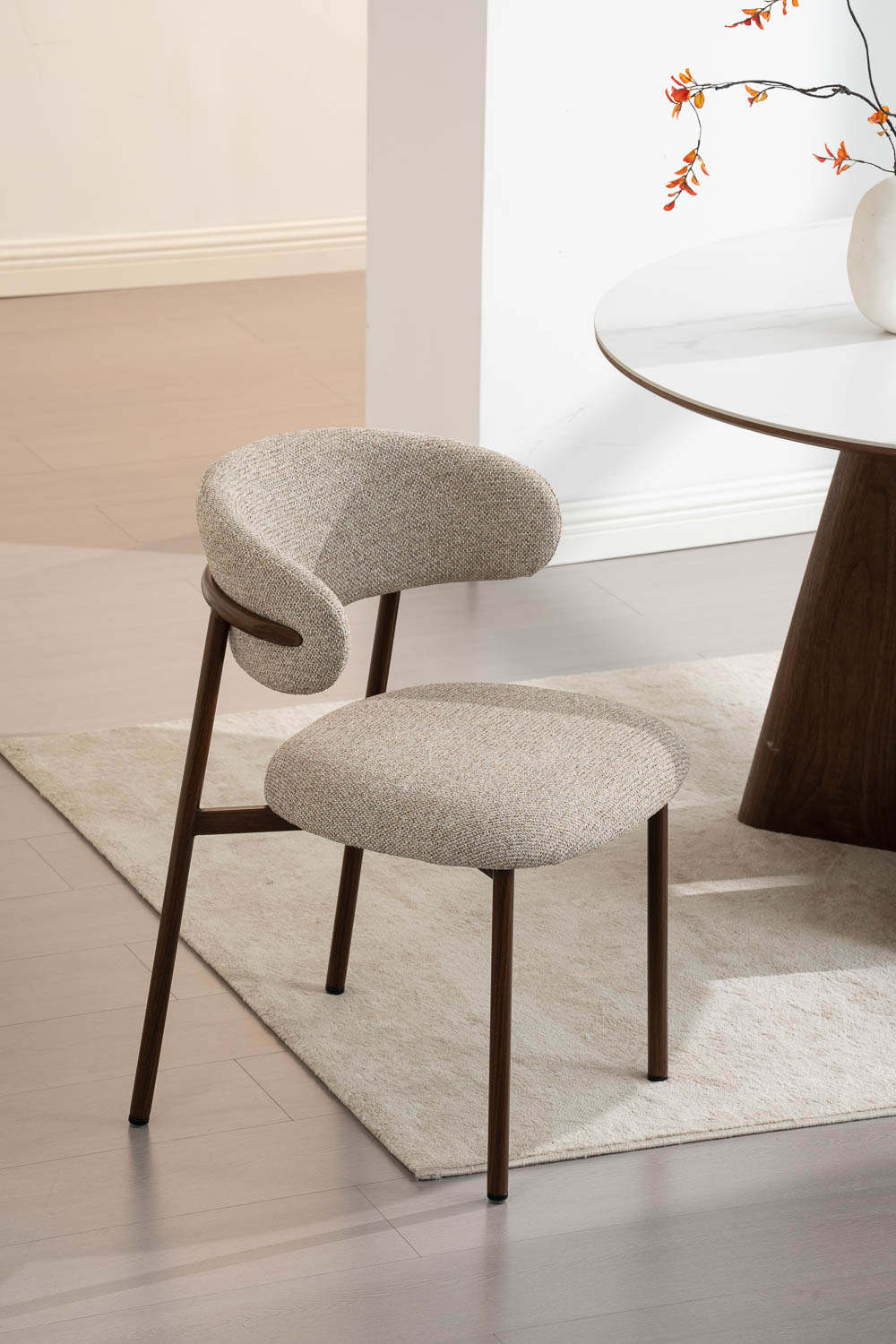 Goossens Basic Siem Eetkamerstoel Stof Beige - 8251687-goossens-basic-siem-eetkamerstoel-stof-beige-10
