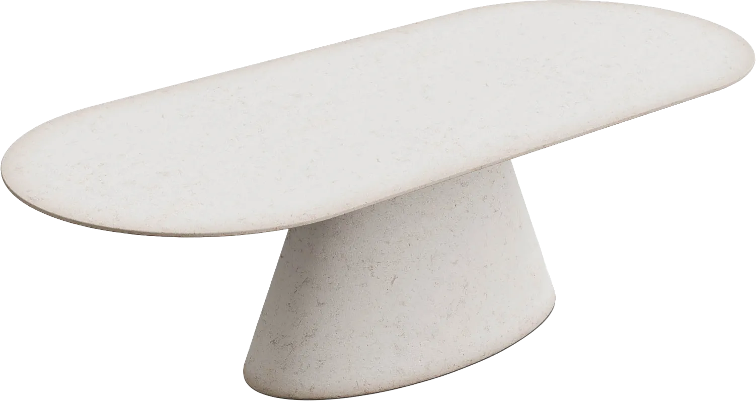 Goossens Stone Eettafel Beton Wit - 8252516-goossens-stone-eettafel-beton-wit-02