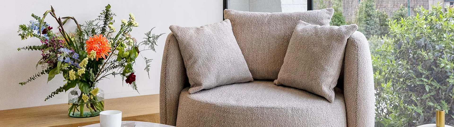 Een ware smaakmaker in jouw interieur de ronde fauteuil
