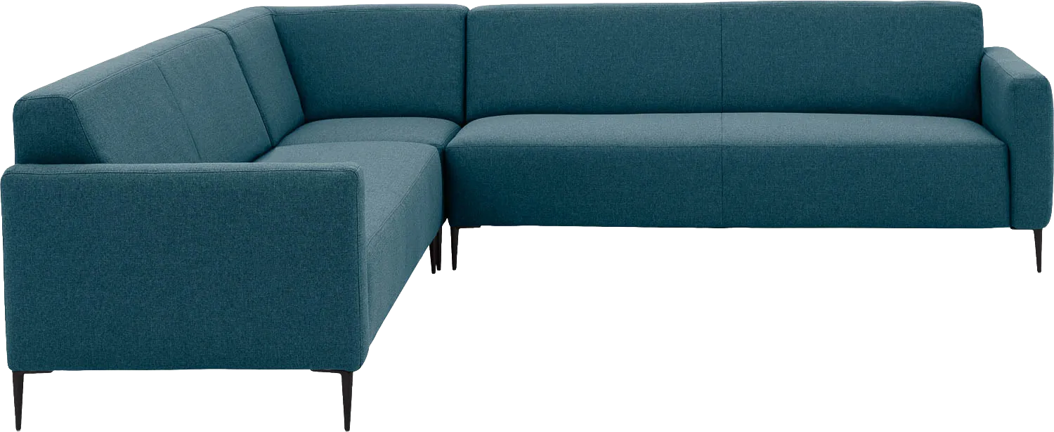 Goossens Bank Key West blauw, stof, 3-zits, modern design