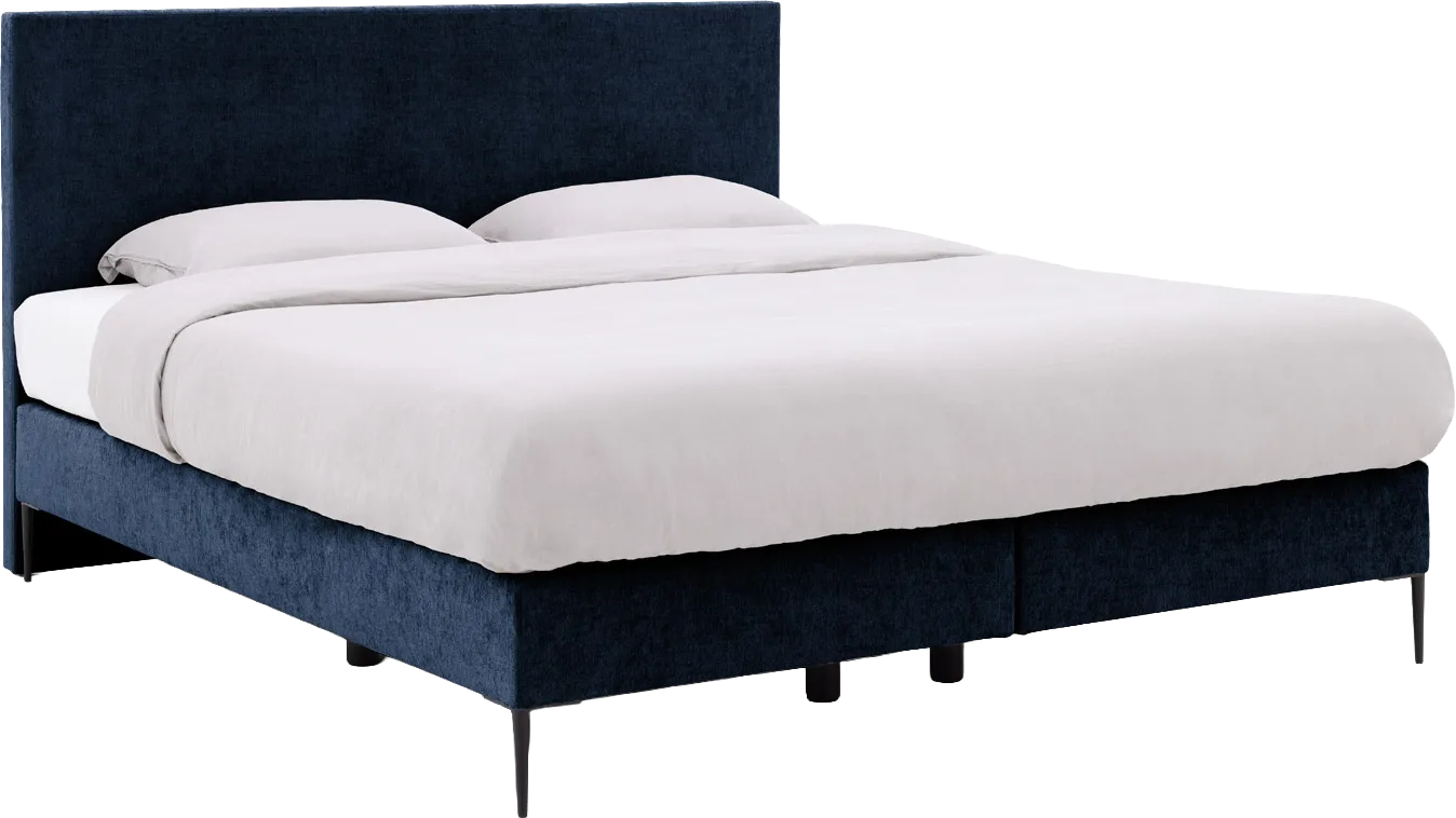 Goossens Boxspring Ease One Incl. Matras, Vlak 140 x 200 cm (=2x 70 x 200 cm) met hoofdbord + 2x matras shapes 1