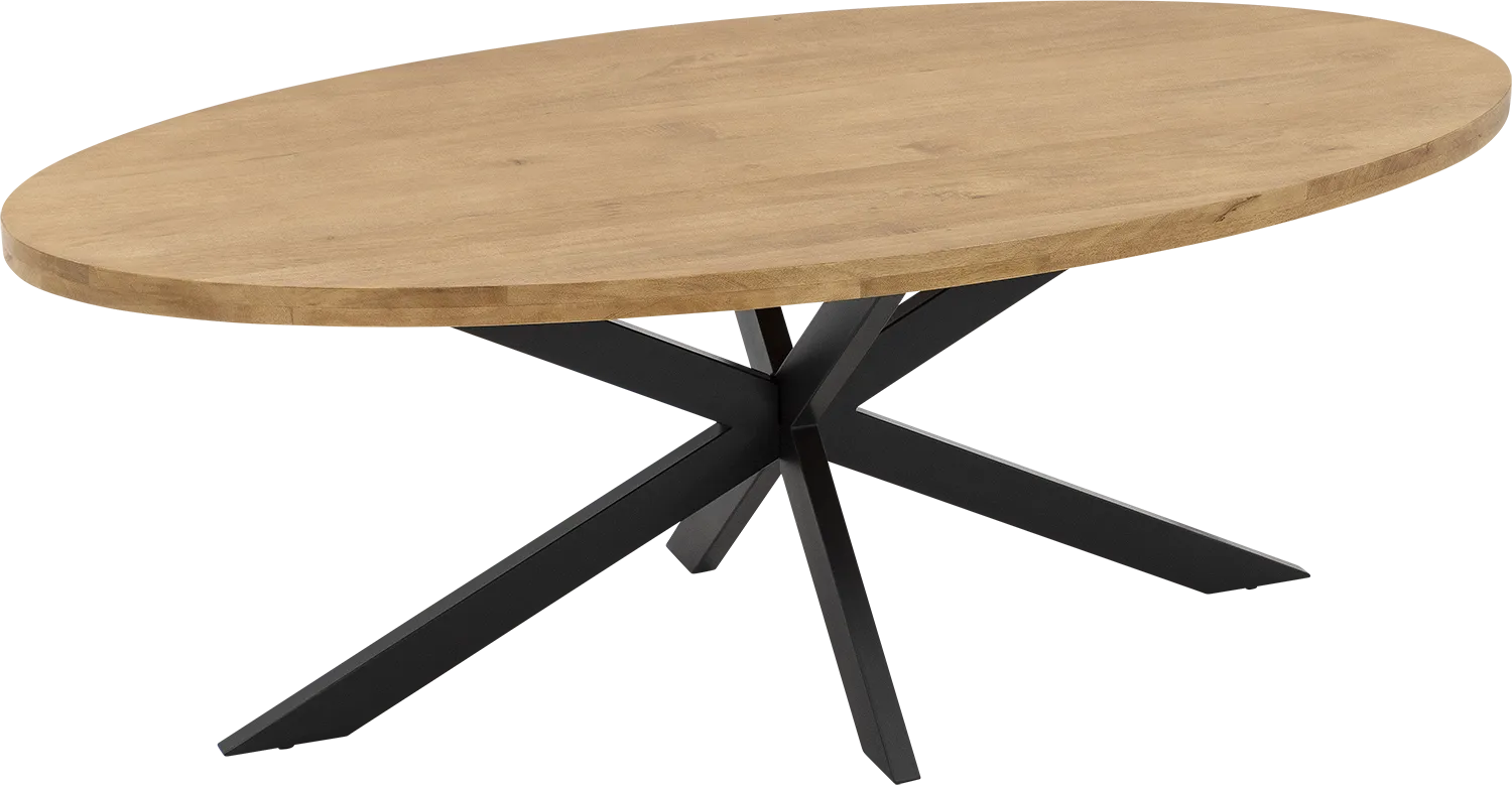 Goossens Basic Lecce Eettafel Mango Bruin - 8260884-goossens-basic-lecce-eettafel-mango-bruin-17