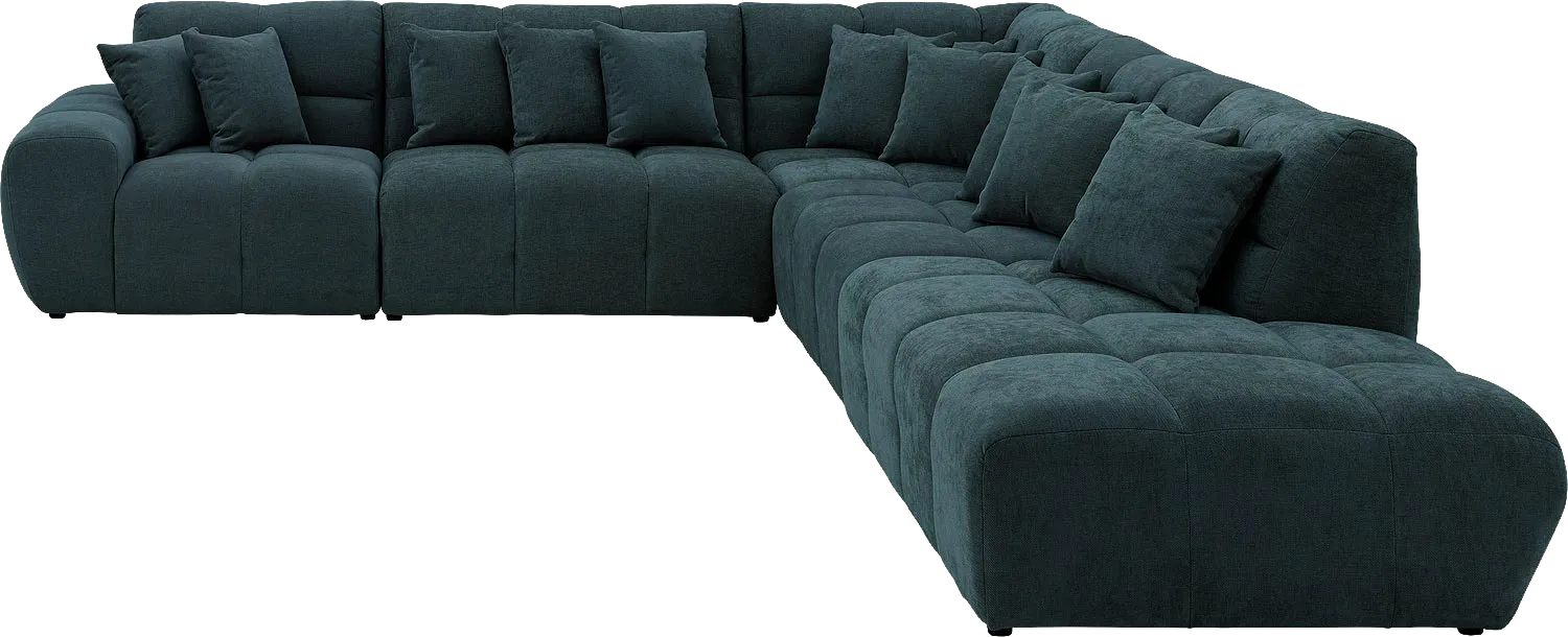 Goossens Excellent Kubus Bank Stof Groen - 8252877-goossens-excellent-kubus-bank-stof-groen-01