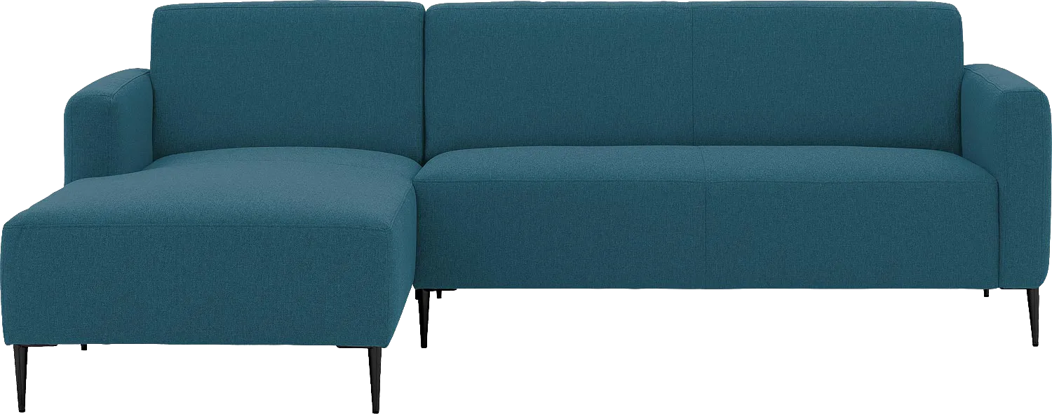 Goossens Bank Key West blauw, stof, 2,5-zits, modern design