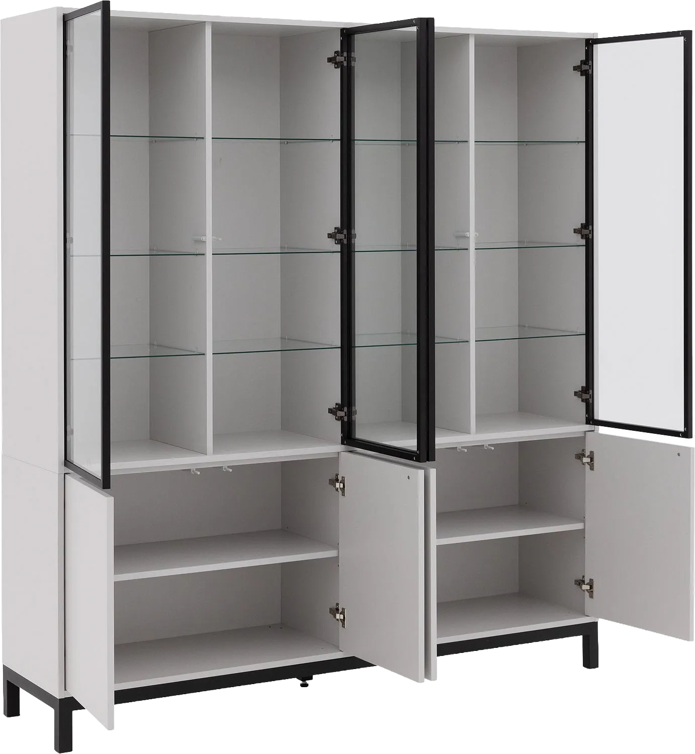 Goossens Valencia Vitrinekast Melamine - 8244534-goossens-valencia-vitrinekast-melamine-06