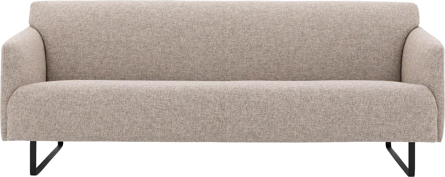 Goossens Excellent Bank Montreal bruin, stof, 3-zits, modern design