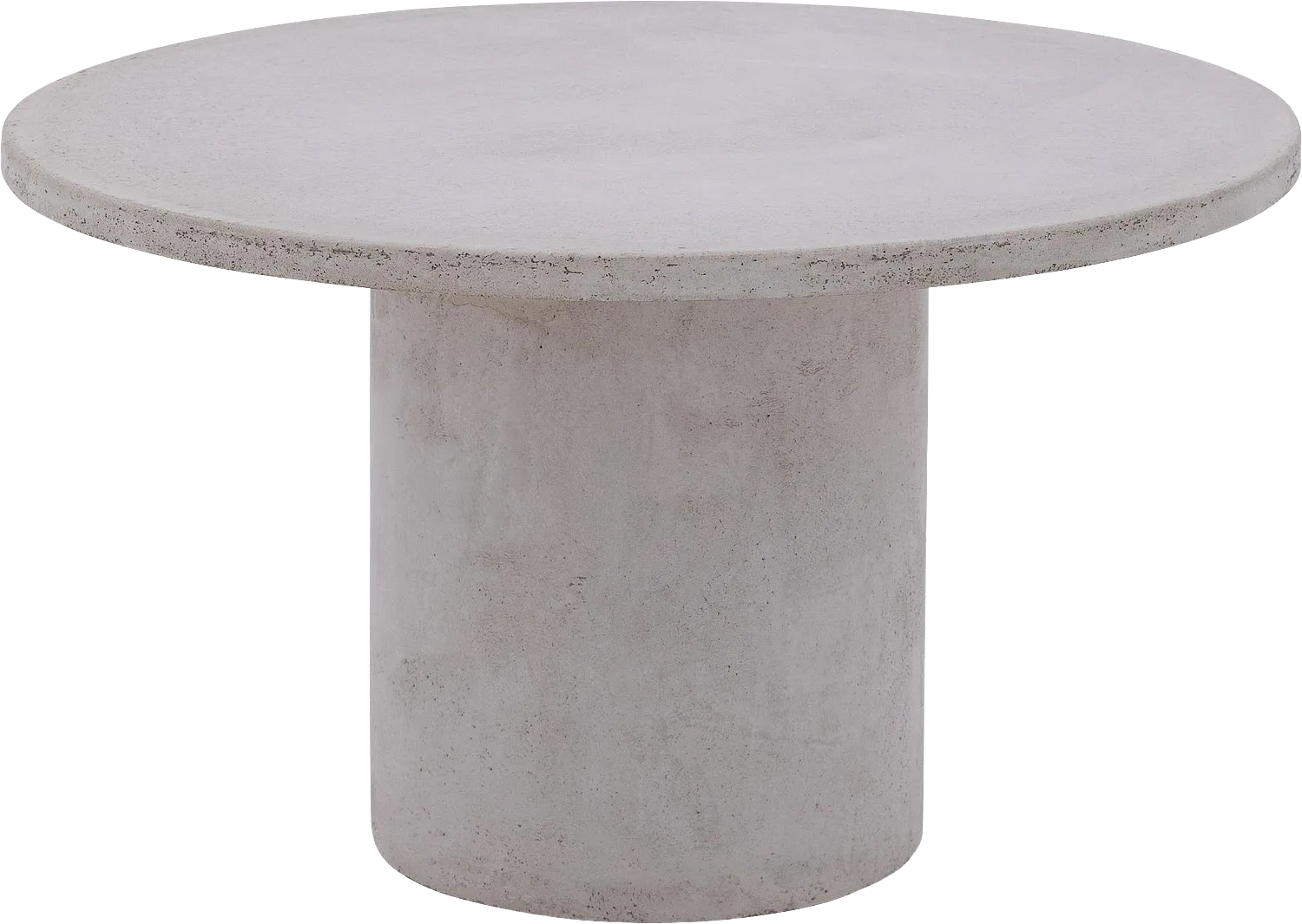 Goossens Salontafel Stone rond, beton grijs, urban industrieel, 70 x 40 x 70 cm