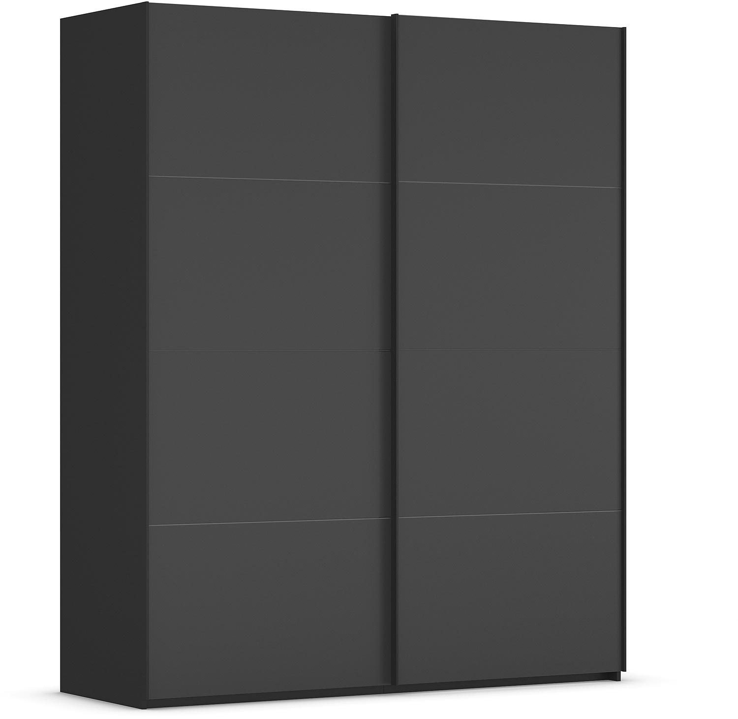Goossens Excellent Kledingkast Finca Mat Glas, Slaapkamerkast 200 cm breed, 223 cm hoog, 2x 4 paneel glas schuifdeuren