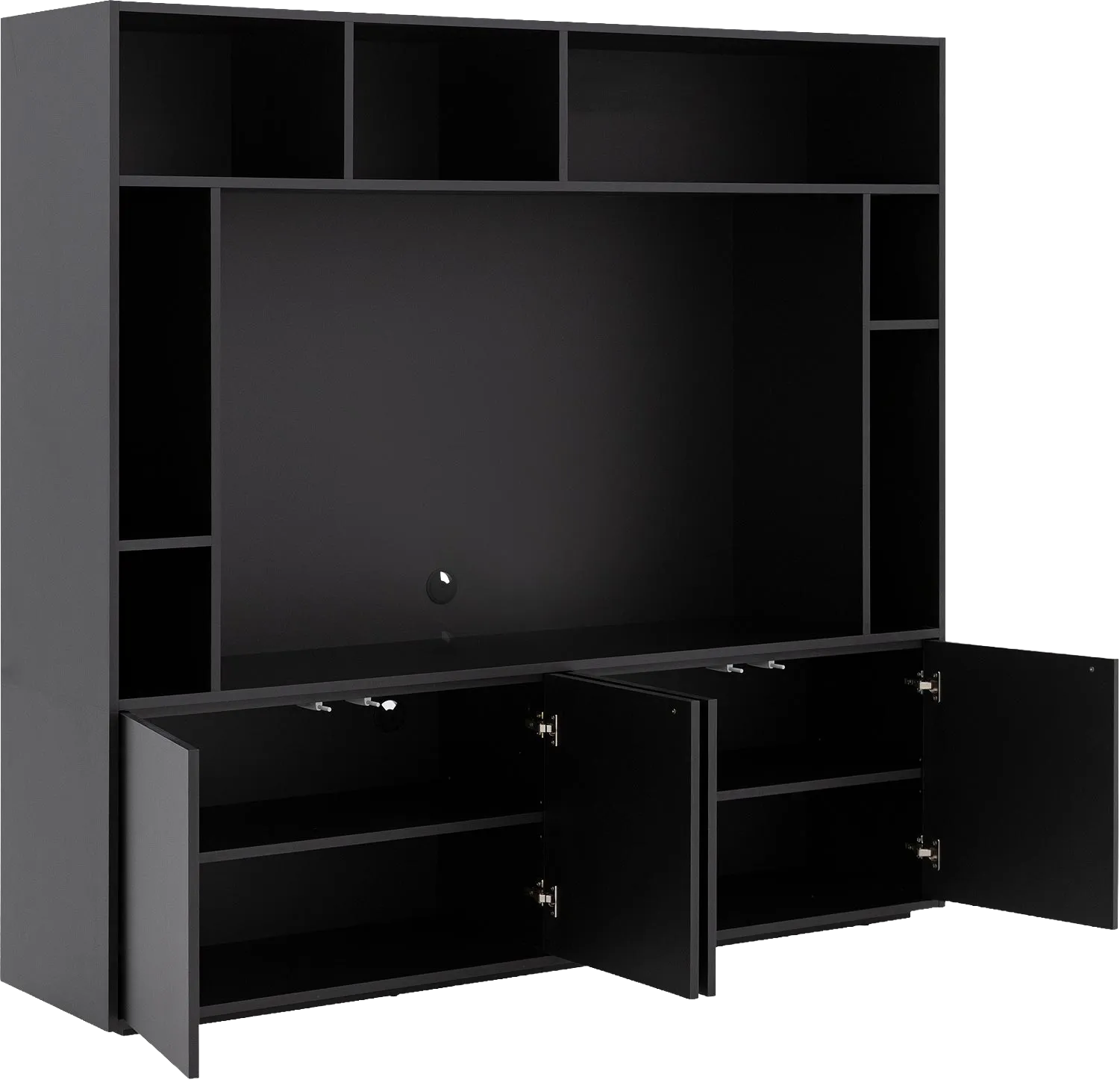 Goossens Basic Madrid Tv Meubel Melamine Zwart - 8251695-goossens-basic-madrid-tv-meubel-melamine-zwart-05