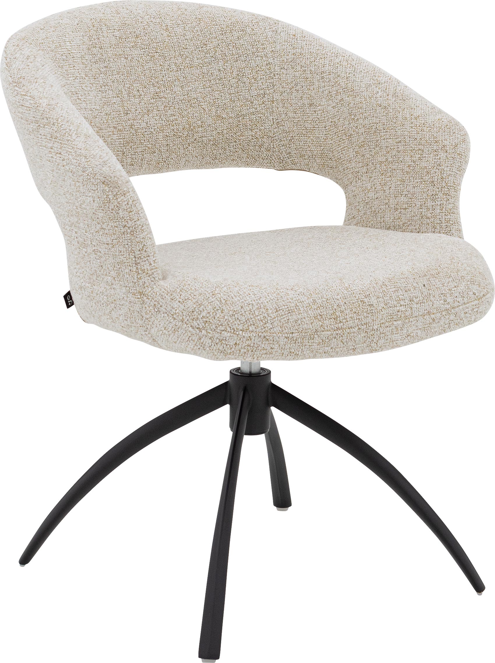 Goossens Sara Eetkamerstoel Stof Beige - 8252182-goossens-sara-eetkamerstoel-stof-beige-01