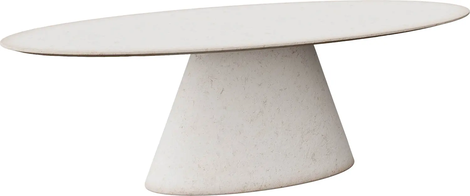 Goossens Stone Eettafel Beton Wit - 8252426-goossens-stone-eettafel-beton-wit-01