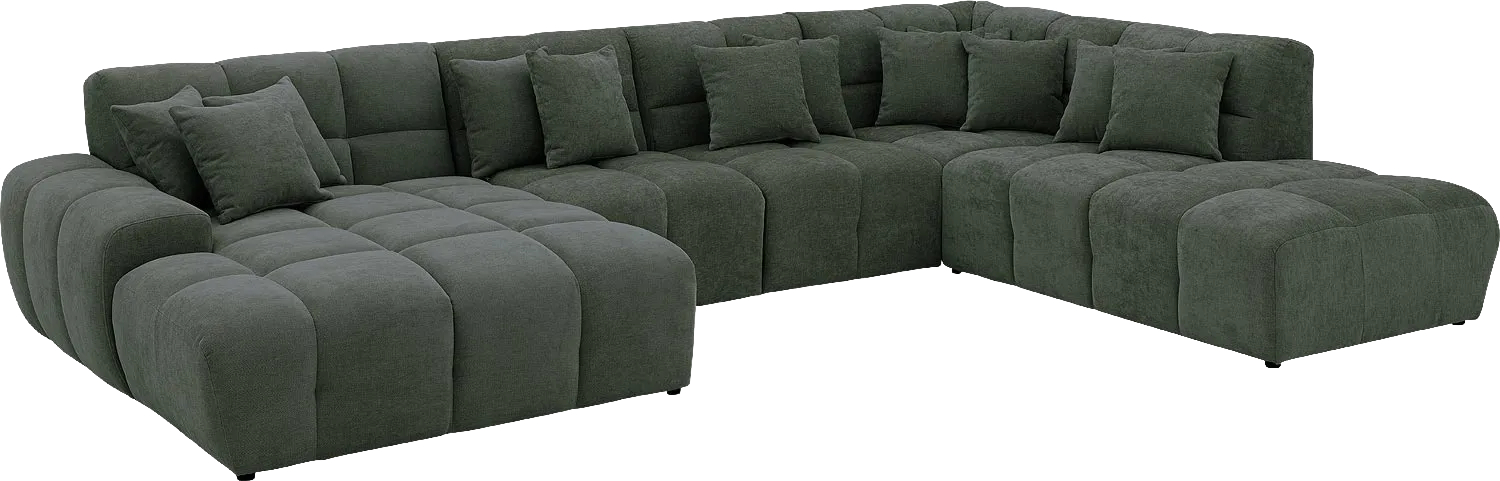 Goossens Excellent Kubus Bank Stof Groen - 8252736-goossens-excellent-kubus-bank-stof-groen-02