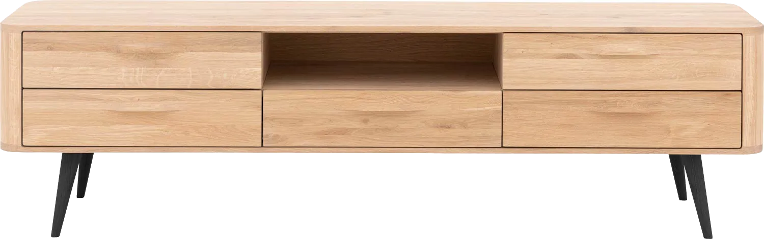 Goossens Tv Meubel Bjarte, 5 laden 1 open vak 180 cm breed
