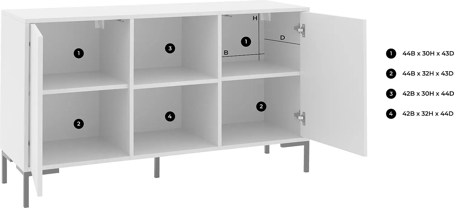 Goossens Basic Madrid Dressoir Melamine - 8231293-goossens-basic-madrid-dressoir-melamine-51