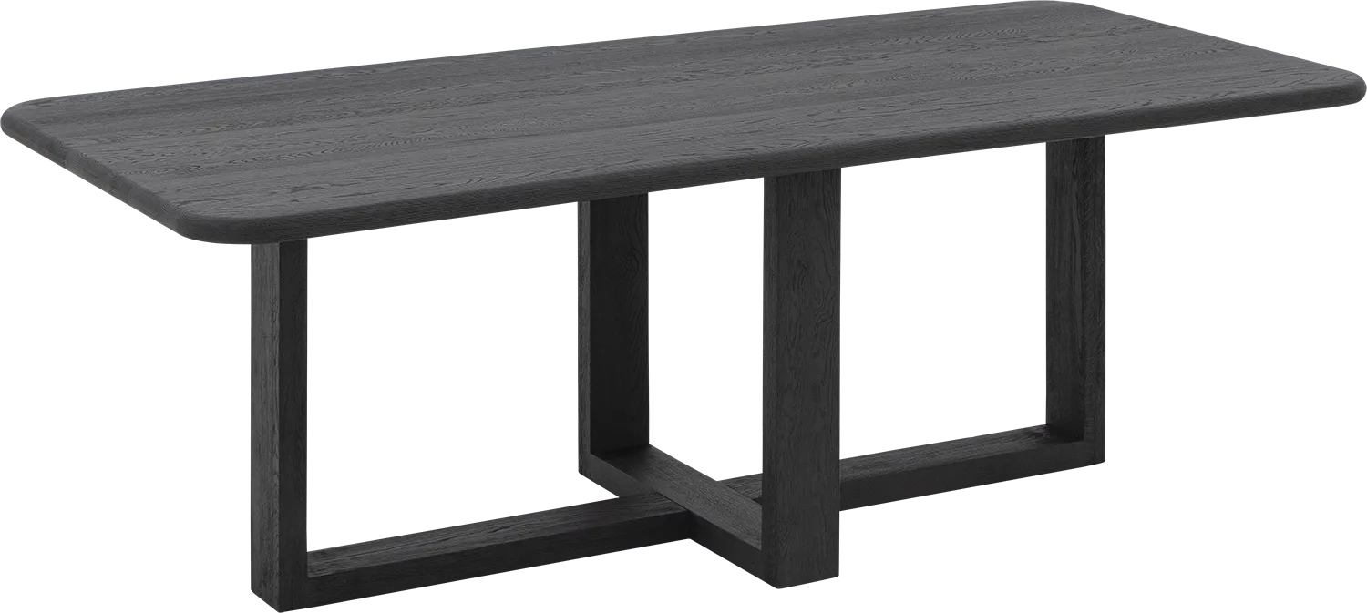 Goossens Slim Eettafel Eiken Zwart - 8261045-goossens-slim-eettafel-eiken-zwart-01