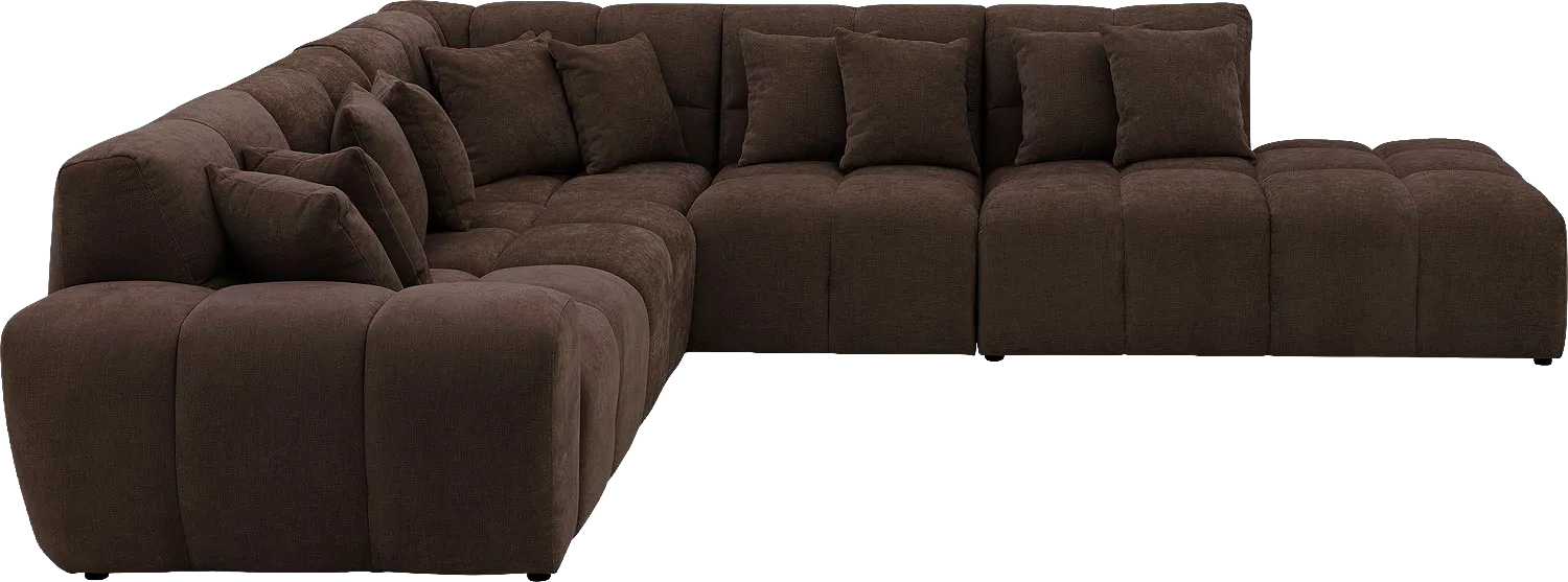 Goossens Excellent Kubus Bank Stof Bruin - 8252759-goossens-excellent-kubus-bank-stof-bruin-03