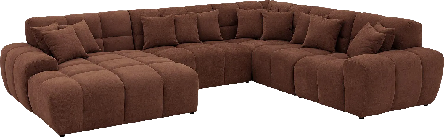 Goossens Excellent Kubus Bank Stof Bruin - 8252844-goossens-excellent-kubus-bank-stof-bruin-02