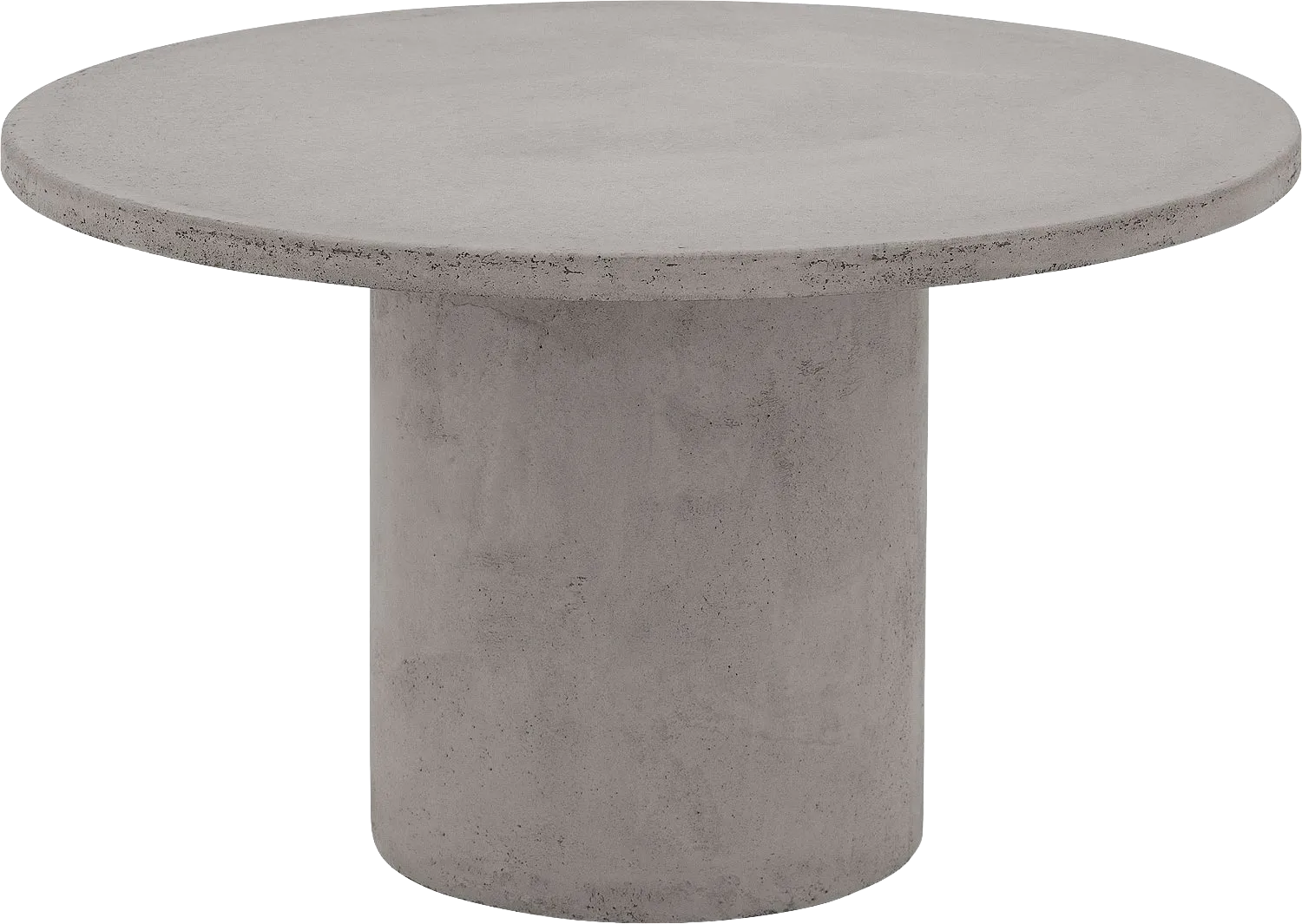 Goossens Salontafel Stone rond, beton grijs, urban industrieel, 70 x 40 x 70 cm