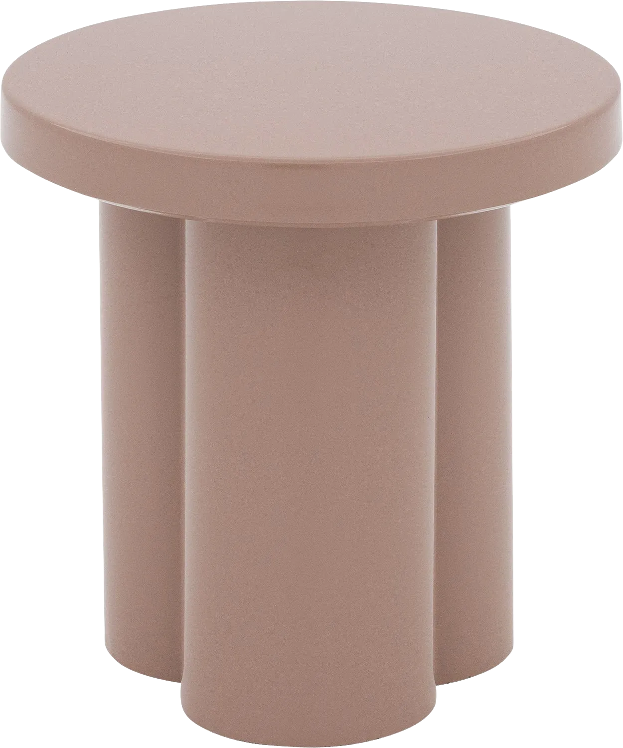 Goossens Bijzettafel Nia, metaal roze,, 43 x 45 x 43 cm