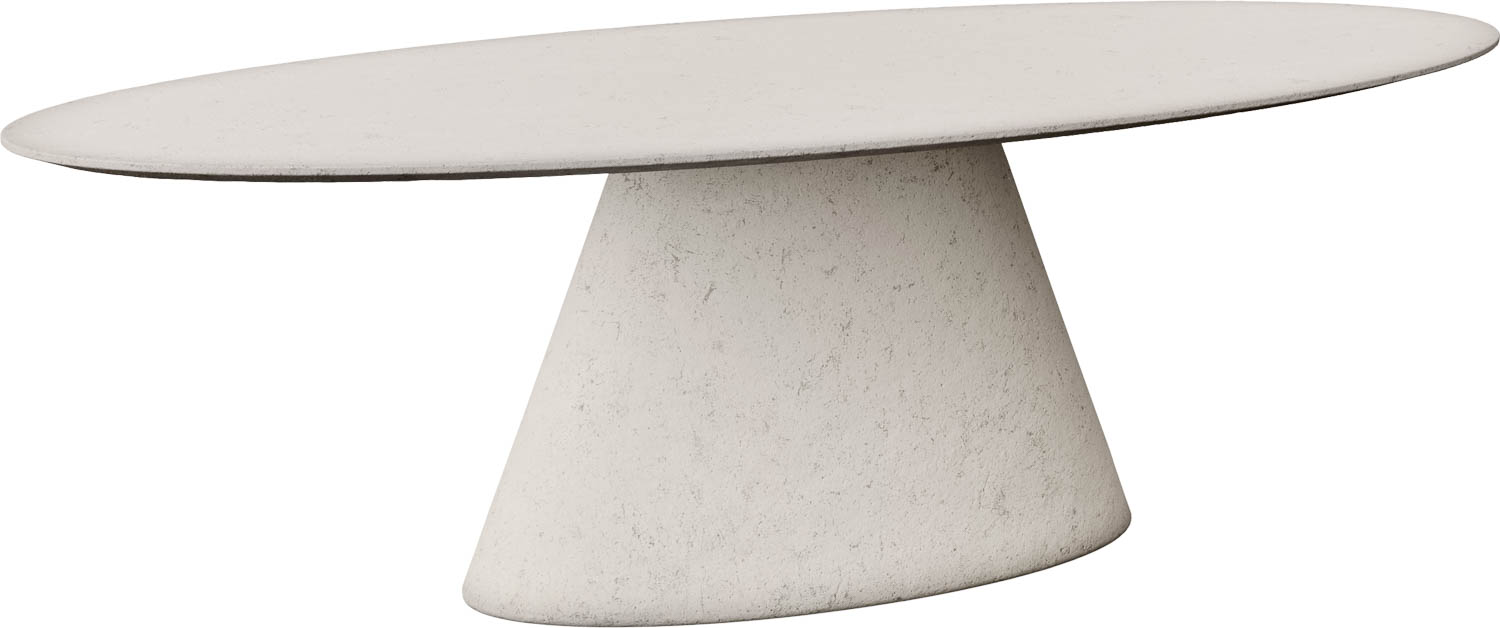 Goossens Eettafel Stone, Ovaal 260 x 120 cm
