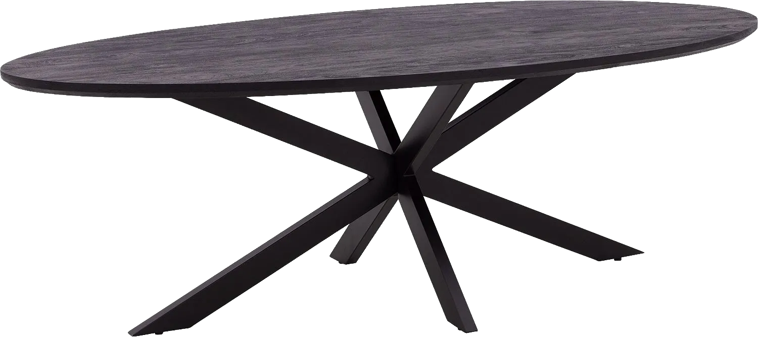 Goossens Nilo Eettafel Mango Zwart - 8251608-goossens-nilo-eettafel-mango-zwart-01