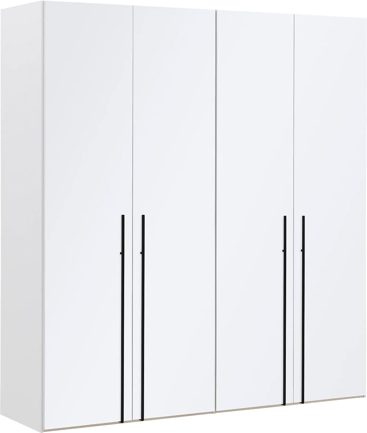 Goossens Kledingkast Easy Storage Ddk, Kledingkast 203 cm breed, 220 cm hoog, 4x glas draaideur