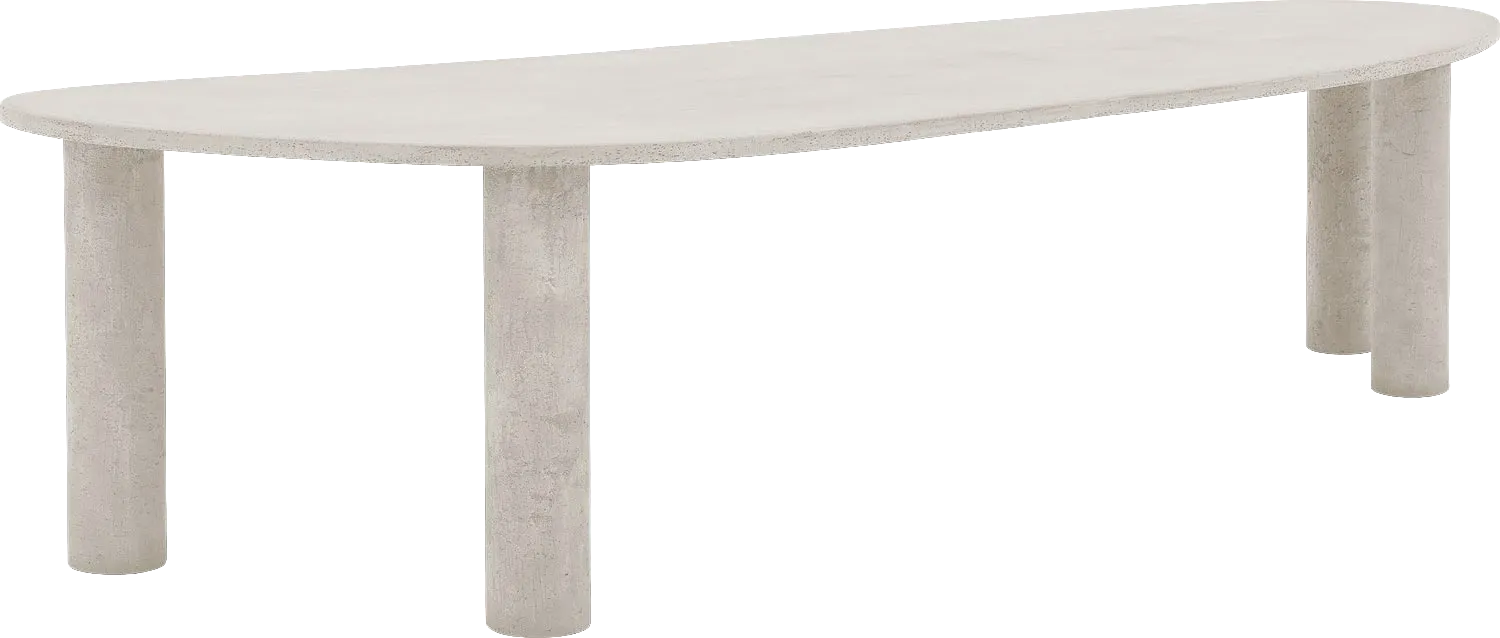 Goossens Eettafel Stone, Organisch 300 x 120 cm