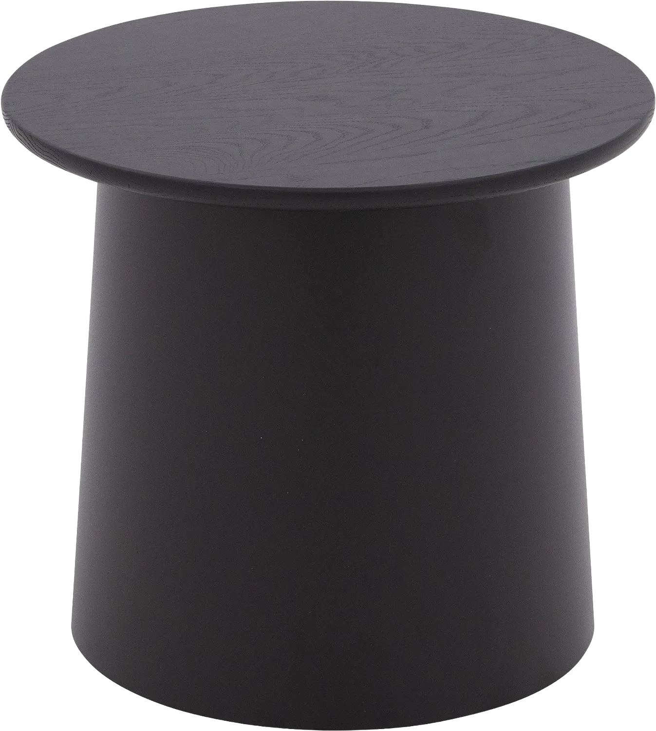 Goossens Excellent Salontafel Uniek rond, hout eiken zwart, elegant chic, 50 x 44 x 50 cm