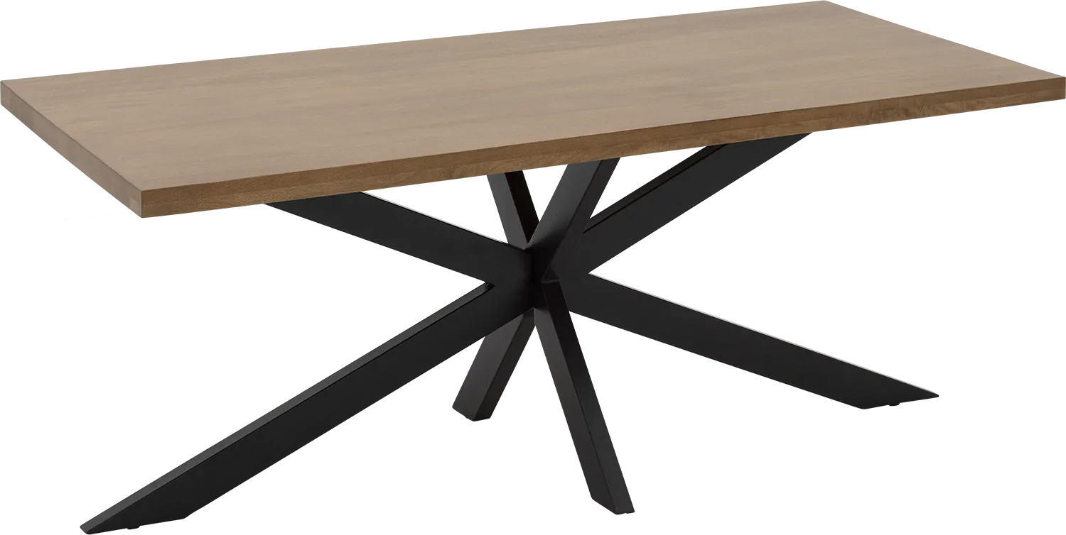 Goossens Basic Lecca Eettafel Mango Bruin - 8260874-goossens-basic-lecca-eettafel-mango-bruin-15