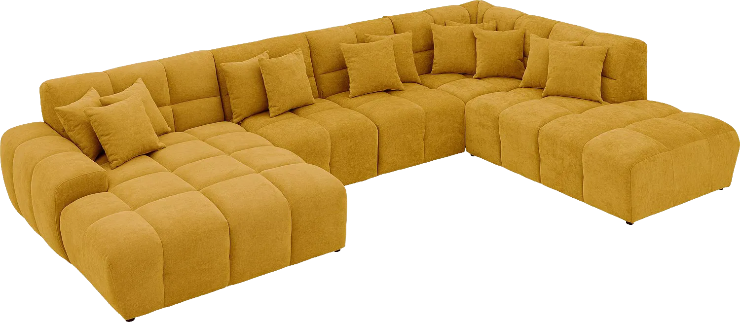 Goossens Excellent Kubus Bank Stof Geel - 8252740-goossens-excellent-kubus-bank-stof-geel-05