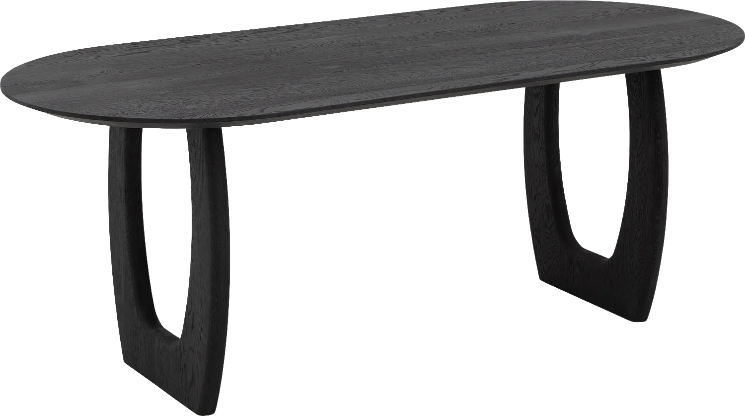 Goossens Slim Eettafel Eiken Zwart - 8252122-goossens-slim-eettafel-eiken-zwart-01