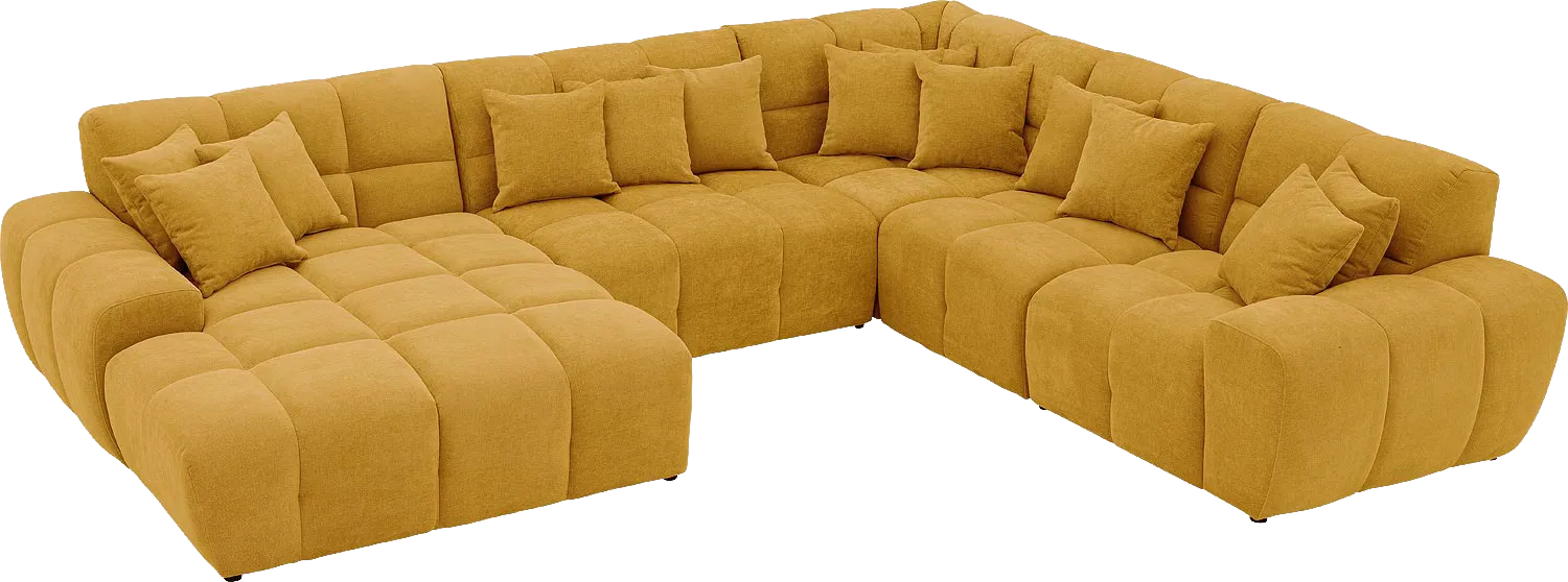 Goossens Excellent Kubus Bank Stof Geel - 8252842-goossens-excellent-kubus-bank-stof-geel-04