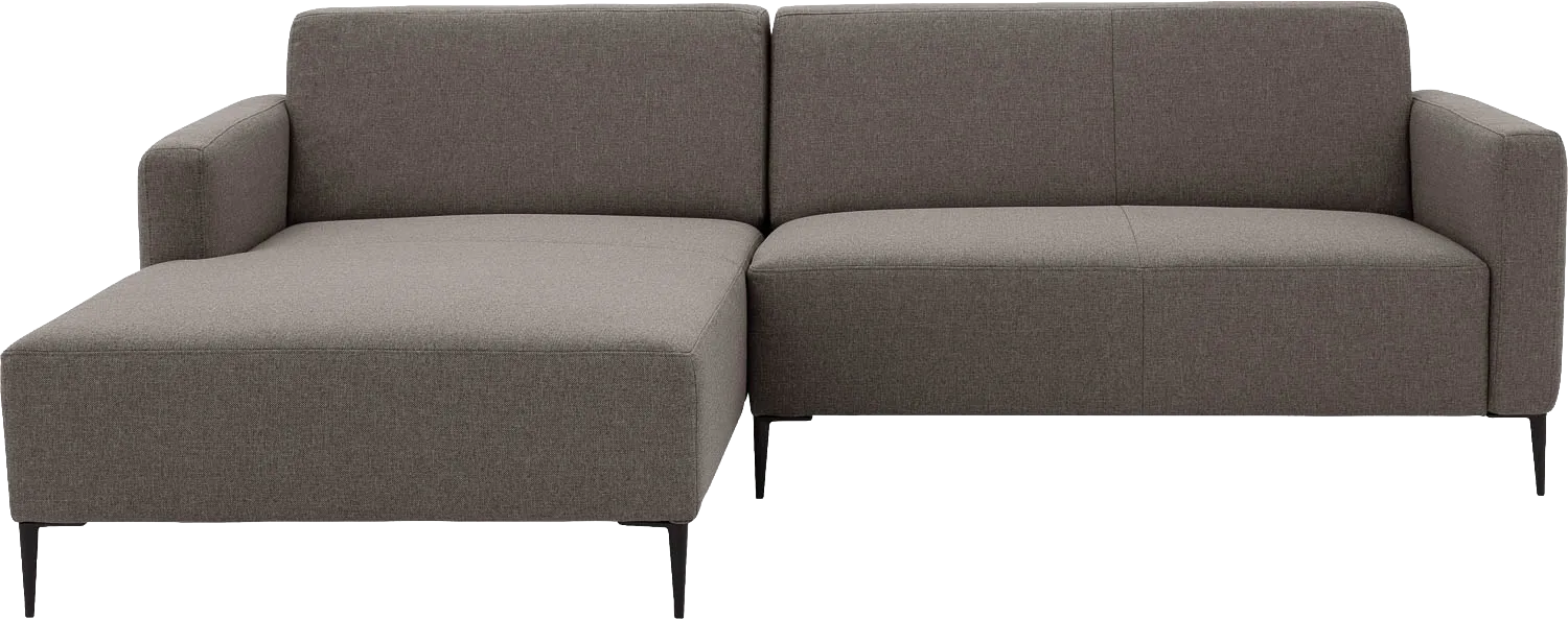 Goossens Bank Key West bruin, stof, 2-zits, modern design