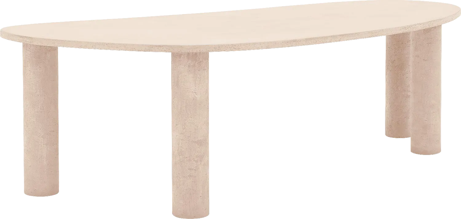 Goossens Eettafel Stone, Organisch 250 x 120 cm
